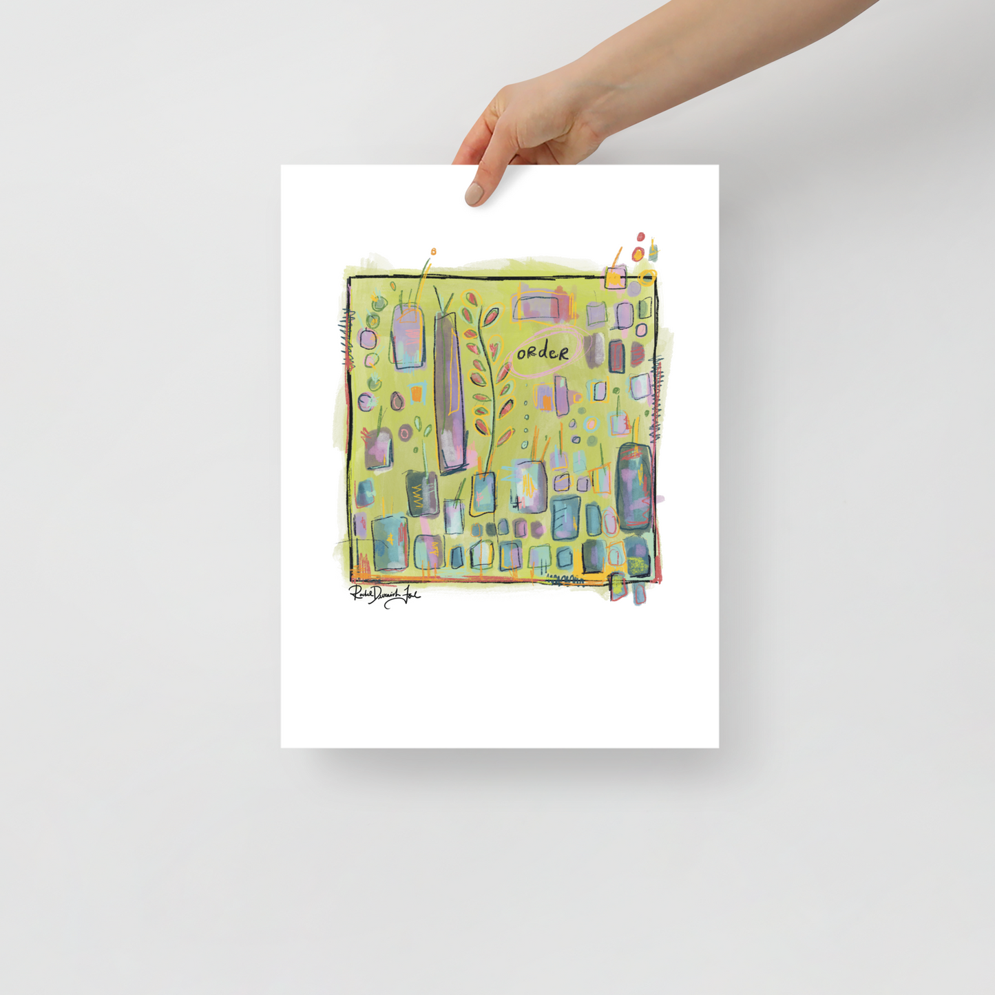 Soul Series #12- Order: Abstract illustration, Giclee Print by Rachel Devenish Ford.