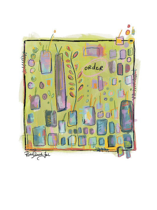 Soul Series #12- Order: Abstract illustration, Giclee Print by Rachel Devenish Ford.