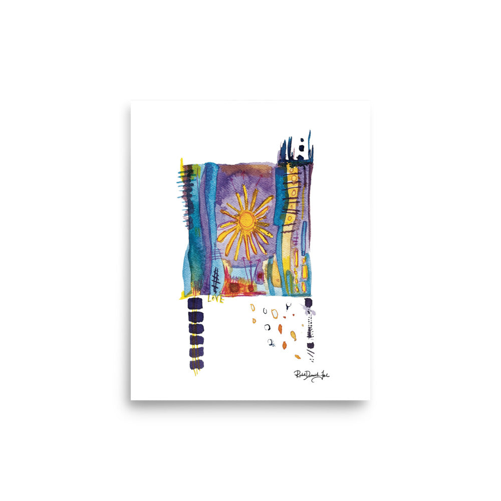 Soul Series #2- Love: Abstract illustration, Giclee Print by Rachel Devenish Ford.