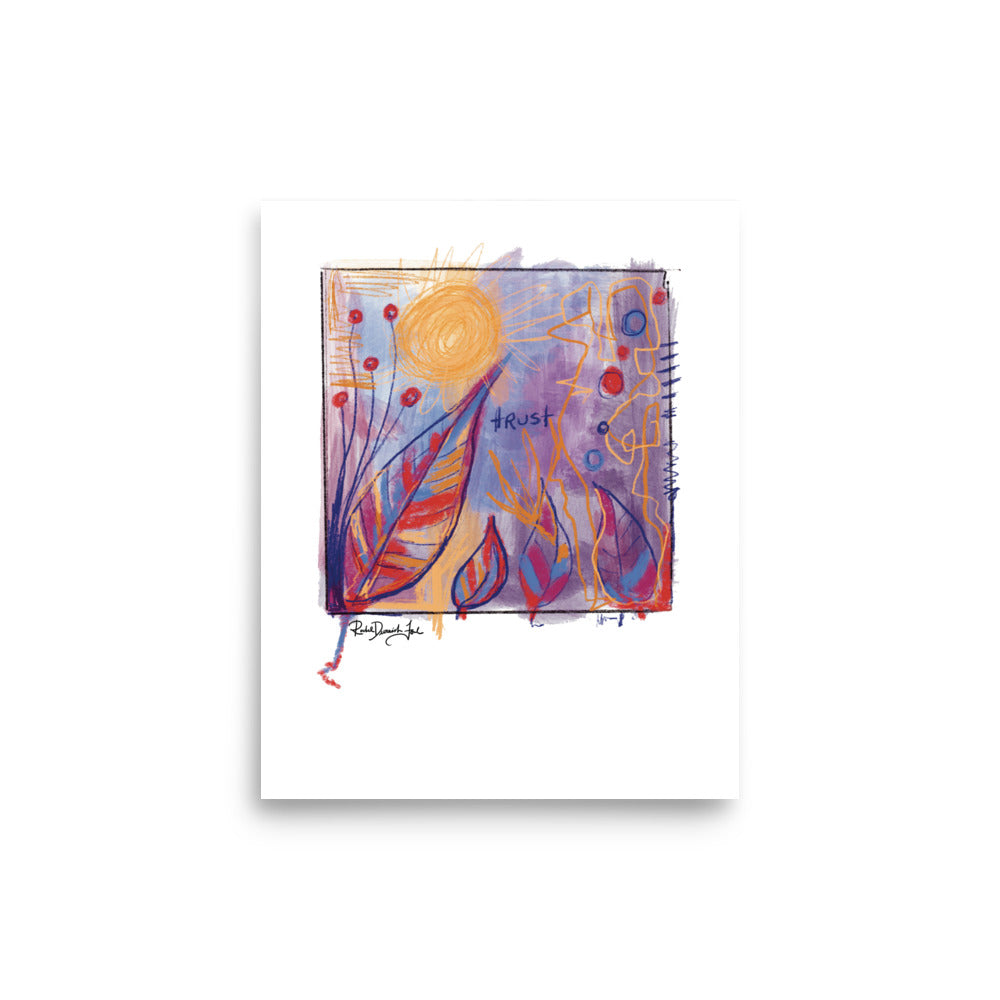 Soul Series #9- Trust: Abstract illustration, Giclee Print by Rachel Devenish Ford.