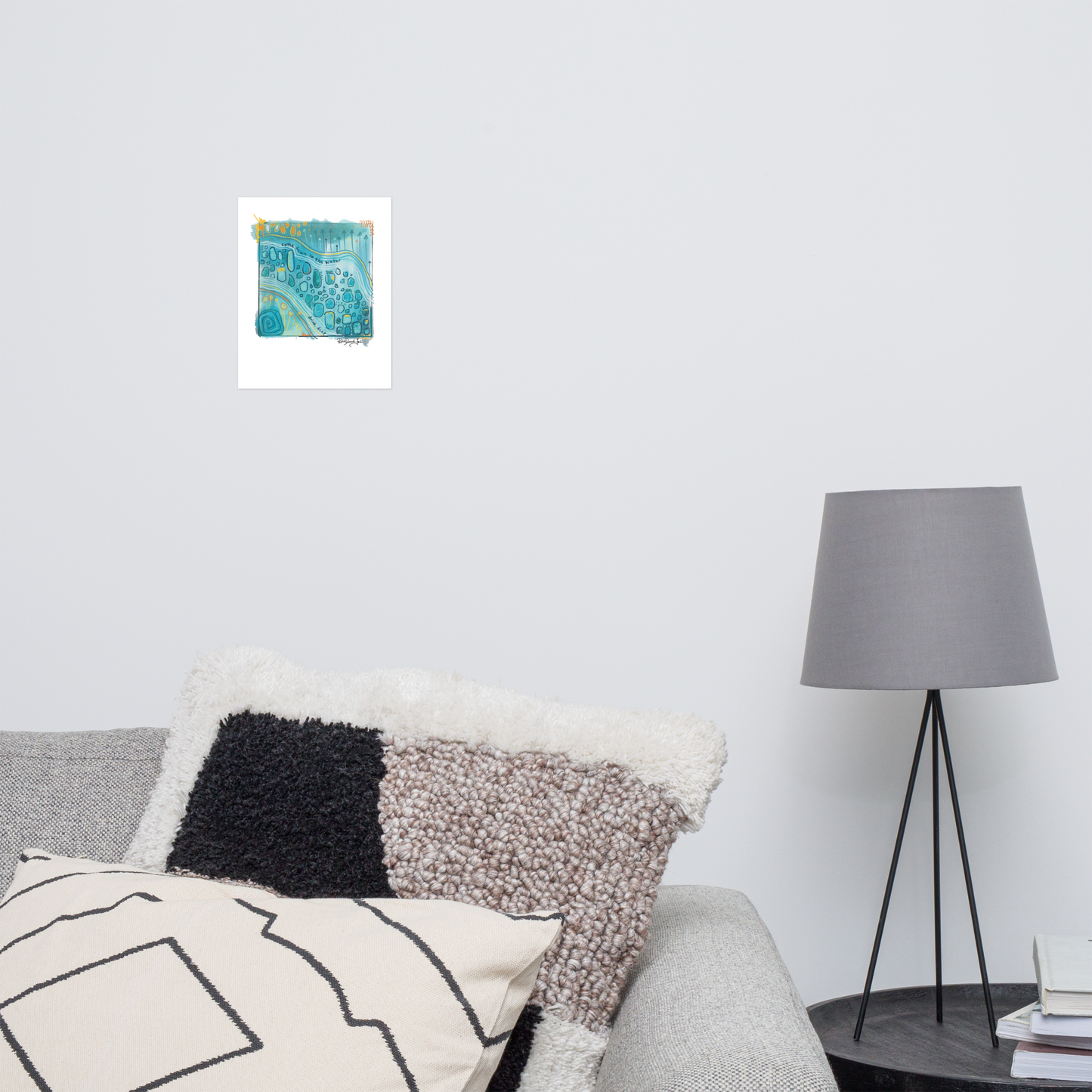 Soul Series #11- Come Down to the Water: Abstract illustration, Giclee Print by Rachel Devenish Ford.