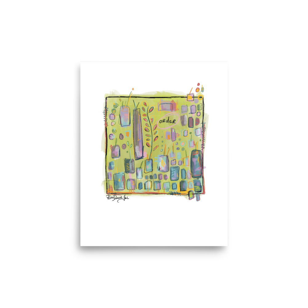 Soul Series #12- Order: Abstract illustration, Giclee Print by Rachel Devenish Ford.